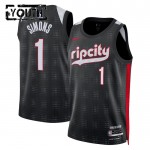 Portland Trail Blazers Trikot Anfernee Simons Nike 2024-25 City Edition Schwarz Swingman - Kinder Portland Trail Blazers Trikot Anfernee Simons Nike 2024-25 City Edition Schwarz Swingman - Kinder